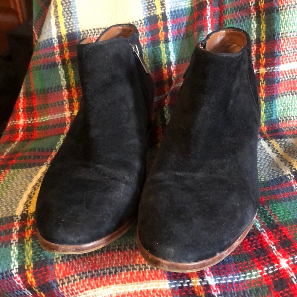 Sam Edelman suede black booties
